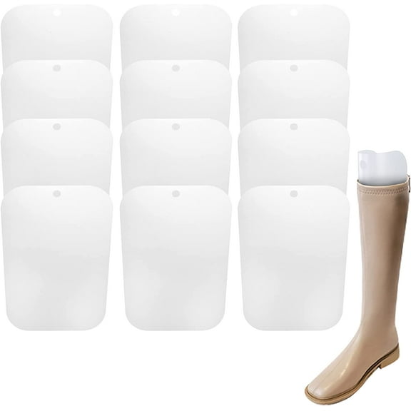 ENASUI Boot Shaper Form Inserts Support Shape Boots for Women and Men 6Pairs (16", Clear)