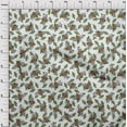 thumbnail image 4 of oneOone Silk Tabby Forest Green Fabric Honey Bees Craft Projects Decor Fabric Printed By The Yard 42 Inch Wide, 4 of 4