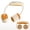 Orange, variant on Bladeless Neck Fan USB Rechargeable, Hands-Free Portable Personal Fan with 360° Airflow, Lightweight Wearable Fan for Outdoor Travel Commute