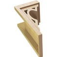 thumbnail image 6 of 11"W x 11"D x 22"H Wide Sheridan Rough Cedar Woodgrain TimberThane Corbel, Primed Tan, 6 of 6