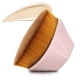 thumbnail image 1 of Daubigny Brocha de maquillaje para base plana Kabuki Hexagon Face Blush Liquid Powder Foundation Brush para mezclar crema líquida o cosméticos en polvo impecables con estuche protector adicional (rosa, 1 of 5