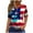 Blue-2, variant on VerPetridure Womens American Flag Tank Tops Patriotic Shirts for Women 4th of July Tanks Top Loose Fit Summer V-Neck Tees Top