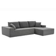 thumbnail image 6 of Kevinplus Sectional Couch Covers 2 pcs L Shape Sectional Sofa Couches for Living Room, Bedroom, Salon, 2 PC Free Combination, Grey., 6 of 8