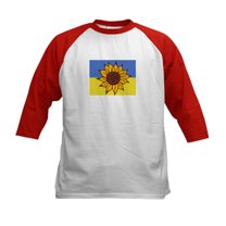 CafePress - Ukraine Sunflower Baseball Jersey - Kids Cotton Baseball Jersey, 3/4 Sleeve Shirt