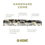 Kent 6T Fine Tooth Comb and Wide Tooth Hair Comb, Handmade Styling Comb for Hair Care, Barber Combs, Beard Combs For Men, Hair Styling Grooming Hair Combs for Men, Women and Kids