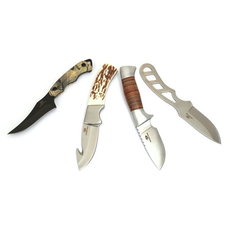 Mossy Oak 4 Piece Variety Fixed Blade Knife Walmart Com