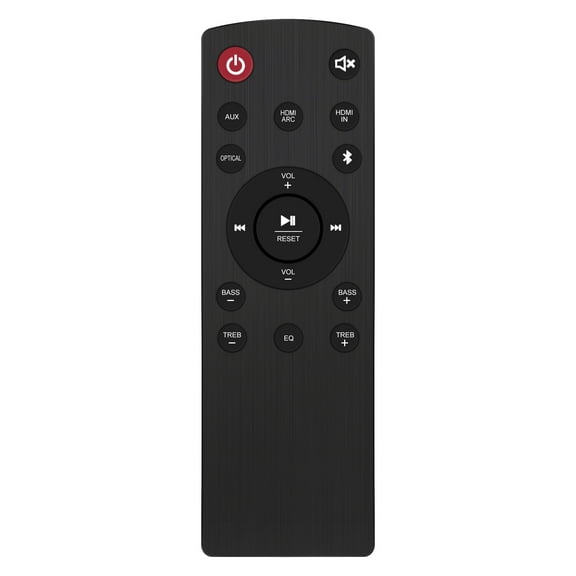 PerFascin 100027812 Remote Control for ONN SOUND BAR, Black