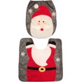 thumbnail image 3 of Juego de funda y alfombra para asiento de inodoro de Papá Noel de 2 piezas, 3 of 5