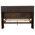 thumbnail image 6 of Jessica Wood Queen LED Storage Bookcase Bed Cappuccino, 6 of 7