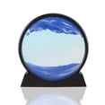 thumbnail image 1 of 100ml Cadre d'Affichage de Image d'Art de Sable en Verre Rond 3D Paysage Marin Profond, 1 of 6