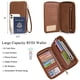 thumbnail image 2 of Bolso cruzado grande para mujer, bolsos y monederos de hombro y Hobo para mujer, 3pcs/Set Brown, L, 2 of 5