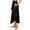 Black, variant on Women's Shadowline 2116 Nylon Essentials Double Slit 1/2 Slip (Beige L)