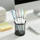 thumbnail image 5 of Bolígrafos retráctiles Pack de 5 Negros | Escritura suave, barril plástico duradero, tinta de 2 ml de larga duración | Material de oficina portátil, ejecutivo profesional, flujo uniforme, diseño, 5 of 8