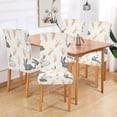thumbnail image 2 of Yayeee 2 Pack Dining Chair Covers Stretch Parson Chairs Slipcovers Seat Protector, Adorable Bunnies, 2 of 6