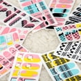 thumbnail image 4 of One Sheet Mix Style 3D Glitter Nail Art Stickers Patch Wraps Fingers Toes Tips Decoration, 4 of 8