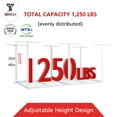 thumbnail image 5 of The Atlas Pro 4 x 8 ft Overhead Garage Storage Rack, Heavy Duty Metal Garage Ceiling Storage Racks, Height Adjustable Garage Storage System 26"-48", 1250lbs Weight Capacity, White, 5 of 8