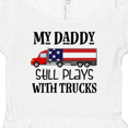 thumbnail image 4 of Inktastic Daddy Plays With Trucks Girls Baby Dress, 4 of 5