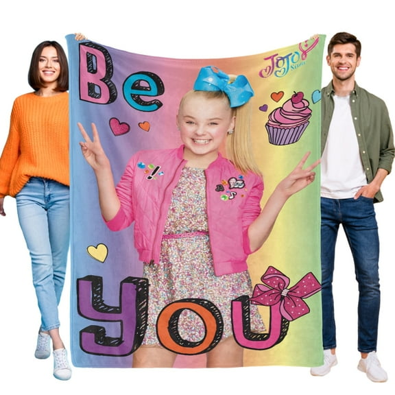 Throw Blanket for JoJo Siwa Soft Warm Bed Couch Flannel Blanket for Kids Girls Boys Gifts Home Decor 30x40 Inch