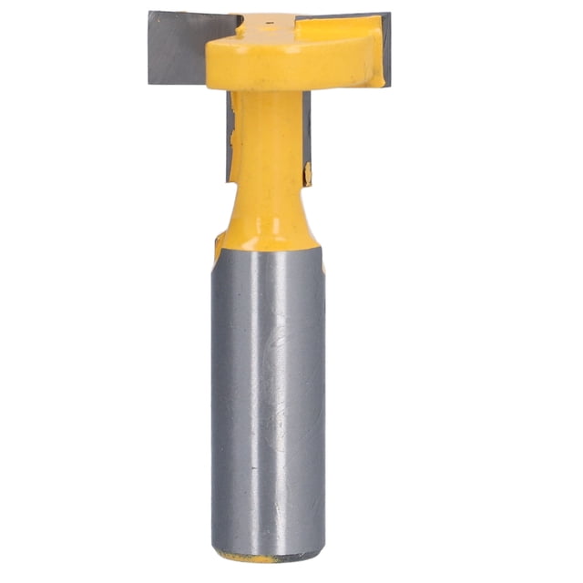 T Slotting Cutter Bit, 1/2in Shank Carbide High Hardness Grooving CNC T Track Router Bits For Plywood For Solid Wood For MDF