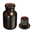 thumbnail image 3 of Unique Bargains Bouteille de Rangement en Verre à Grand Ouverture pour Réactifs Ambrés 125 ml, Bouchon Ambré, 3 of 5