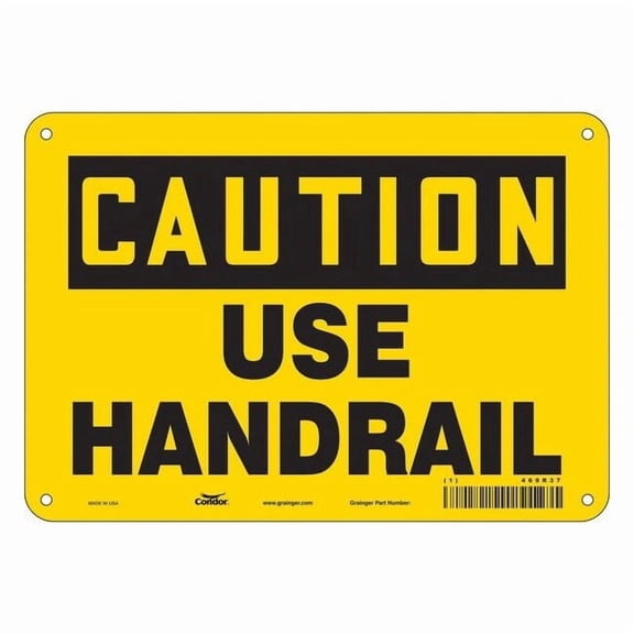 Condor Safety Sign,7 in x 10 in,Aluminum 469R37