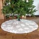 thumbnail image 4 of Falda de árbol de Navidad de copo de nieve de felpa, nuevas decoraciones navideñas, 90CM, falda blanca para árbol de Navidad, 4 of 4