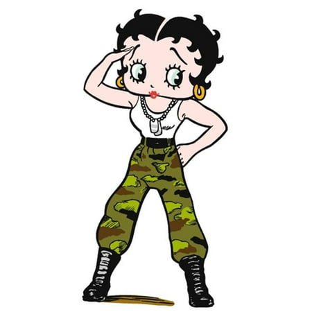 Advanced Graphics 421 Betty Boop Army Fatigues Life Size