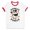White/Red, variant on Honkus Ponkus Ringer Tee Shirt Unisex Large White/Red