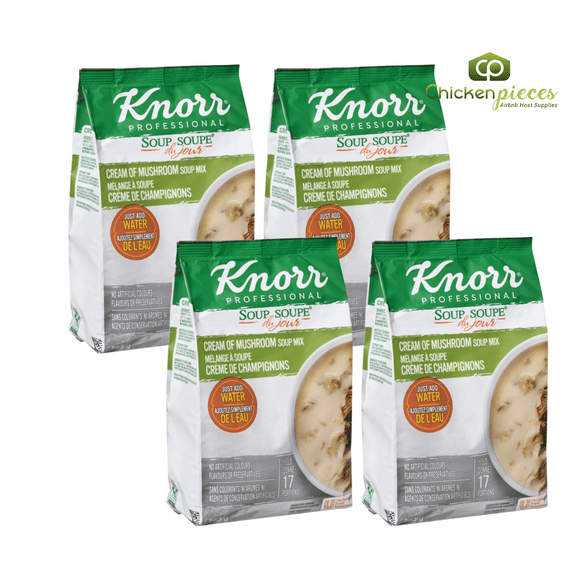 Knorr 19.6 oz. Soup du Jour Cream of Mushroom Soup Mix - 4/Case