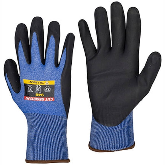 Tillman 948 Ultra Thin 18 Gauge HPPE Nitrile Coated Gloves, X-Large