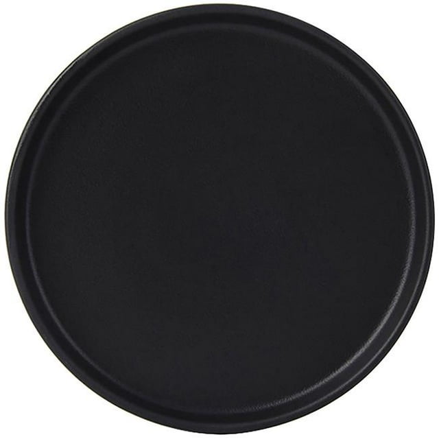 Tuxton VBAS064 6.5 in. Straight Side Plate, Matte Black