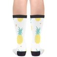 thumbnail image 2 of Unisex Novelty Cotton Crazy Crew Socks - Yellow Pineapples Socks, 2 of 5