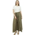 thumbnail image 5 of Phagun Women Gypsy Pajama Green Trousers Elastic Waist Thai Fisherman Pant-S, 5 of 6