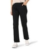 Petite Lee Relaxed Fit Straight Leg Twill Pants Black
