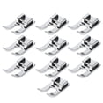 thumbnail image 1 of QIILU Open Toe Foot Stainless Steel Sturdy Durable Sewing Machine Pressing Foot For Most Household Sewing Machines, 1 of 8