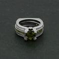 thumbnail image 2 of Skylar Wedding Ring Set for Women Engagement Ring and Matching Band Cz Ginger Lyne Collection, 2 of 6