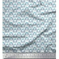 thumbnail image 1 of Soimoi Rayon Crepe Fabric Swirl & Floral Block Fabric Prints by Yard 46 Inch Wide, 1 of 3