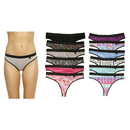 Bridal Thong Panty - 12139-XX-9 Just Intimates Cotton Panties / Thong Underwear (Pack of 12)