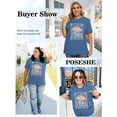 thumbnail image 6 of XCHQRTI Nashville Shirt Womens Oversized Nashville Music Plus Size Shirt Tennessee Country Graphic Short Sleeve Tshirt, 6 of 9