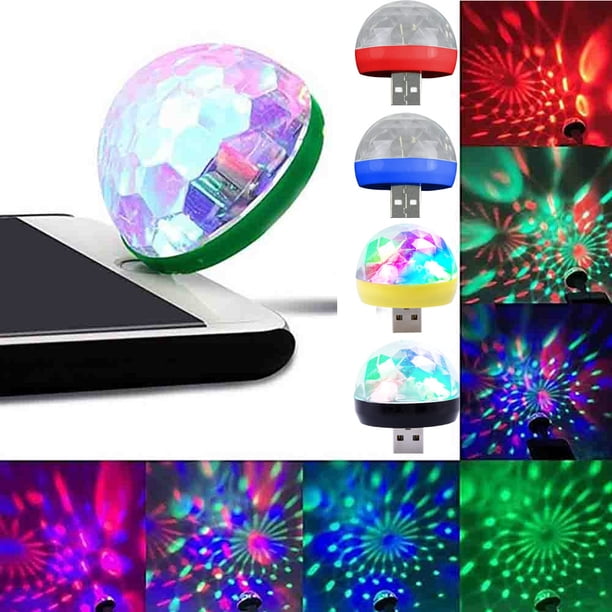 Lámpara Mini LED RGB USB onlyliua para Interior/Exterior para Escenario Fiesta Club Dj Ktv