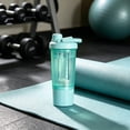 thumbnail image 4 of Bxaolu Protein Shaker Bottle for Protein Mixes - 1 Pack - 16.9 oz | Shaker Cups for Protein Shakes | Blender Bottle Shaker | Protein Shaker Bottle Pack | BPA Free Shaker (Mint Green), 4 of 7