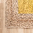 thumbnail image 4 of 5x7 Ft Yellow Jute Area Rug, Hand-Woven, Reversible, Farmhouse Boho Style, Durable & Pet-Friendly Rug for Living Room, Dining Room, and Bedroom, 4 of 5