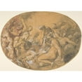thumbnail image 3 of Joseph Heintz The Elder 18x14 Black Modern Framed Museum Art Print Titled - Satyrs and Nymphs (ca. 1599), 3 of 5