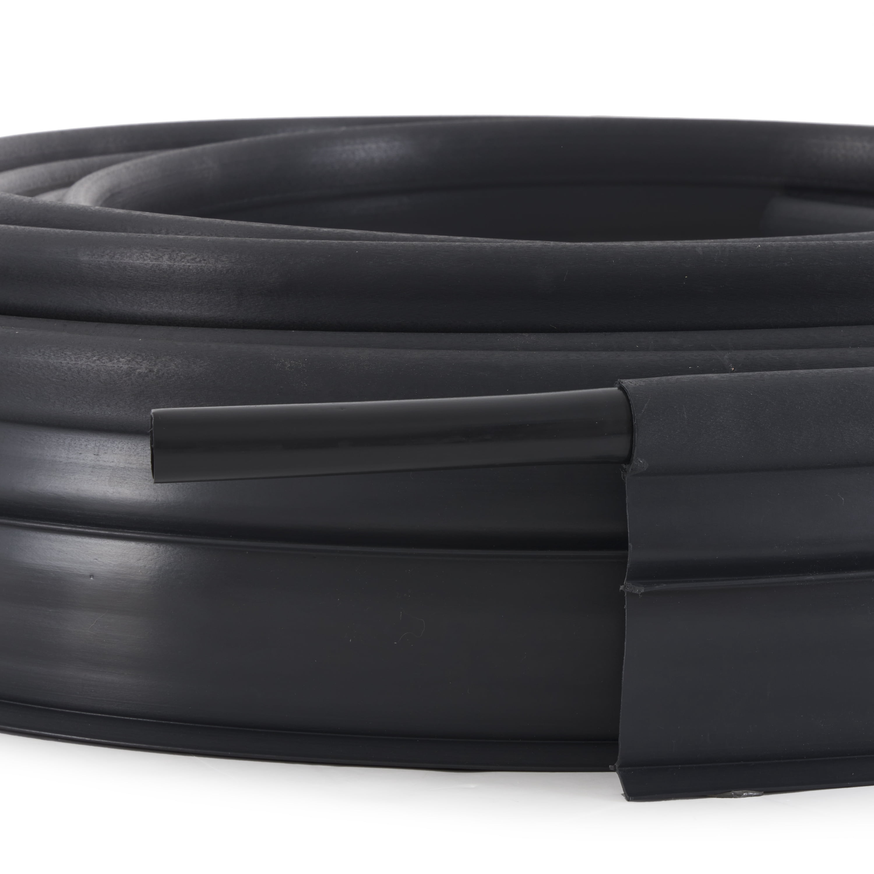 Suncast 60' Coil Resin Professional Landscape Edging Roll for Lawn and Garden, Black (8 Pack)