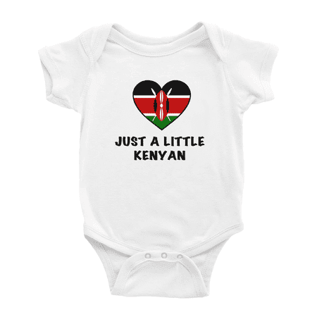 

Just A Little Kenyan Funny Baby Clothing Bodysuits For Boy Girl