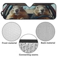 thumbnail image 6 of XYZCANDO Groundhog Windshield Sun Shade Compatible with Jeep Wrangler JK JL Sunshade Sun Visor for UV Rays & Heat Protection Keep Your Vehicle Cool 51.57 in *16.14 in, 6 of 7