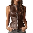 thumbnail image 2 of Roncen Fashion Women's Summer V-Neck Solid Casual Sleeveless Tank Top Blouse, 2 of 8