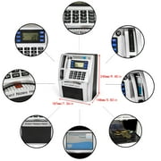 Black ATM Savings Bank, Mini Kids ATM Savings Bank for Real Money, ATM Machine Saving Bank for Kids Boys Birthday Children ATM Bank Practical Operational Educational Toys