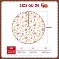 thumbnail image 2 of Fotbe Tropical Fruit Pattern Christmas Tree Skirt, Tree Skirts Plush Christmas Decorations, Christmas Tree Skirts Xmas Decorations Holiday Party Decor-36", 2 of 6
