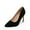 BLACK-NUBUCK-1, variant on Womens Low Heel Stiletto Pump Shoes Round Toe Slip On Dress Work Party Shoes